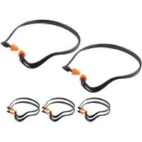 Jojomino 8 Pcs Ear Plugs Banded for Hearing Protection Reusable Washable Ear Protection with Silicone Tips for Lawn Mowing