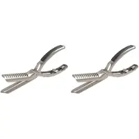 Jojomino 2X Rib Prep Tool,Rib Membrane Remover Stainless Steel Tool, BBQ Rib Skinner, Rib Prep Tool for BBQ Enthusiasts