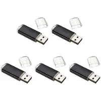 Jojomino 5X USB Memory Stick Flash Pen Drive U Disk for PS3 PS4 PC TV Color:Black Capacity:1GB