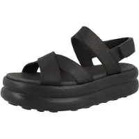 Camper for woman. K201863-001 Leather Sandals Pelotas Flota Up black (40), 3 to 5 cm, Velcro, Casual