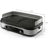 Philips HD6222/90 pöytägrilli - 2400 W, musta/hopea