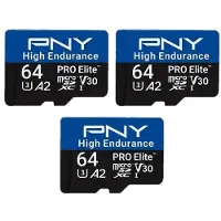 PNY PRO Elite, 64 GB, MicroSDXC, Luokka 10, UHS-I, 100 MB/s, 90 MB/s (P-SDU64GX3V32100PHE-GE)
