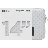 Keep 14" PC neopreeninen suojatasku (Silver Floral Ornament)