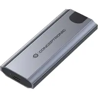 Conceptronic DANTE05G, SSD-kotelo, M.2, M.2, 10 Gbit/s, USB-liitettävyys, Harmaa
