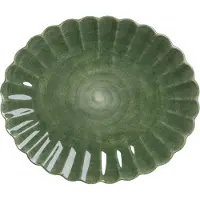 Mateus Oyster lautanen 30x35 cm Metsänvihreä