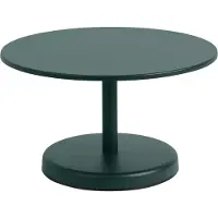 Muuto Linear Steel sohvapöytä Tummanvihreä, Ø70×40 cm