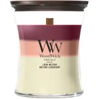 Woodwick Trilogy Lush Nectar tuoksukynttilä sisältää puusydämen 275 g