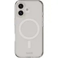 Holdit iPhone 16 MagSafe -suojakuori, valkoinen/läpinäkyvä