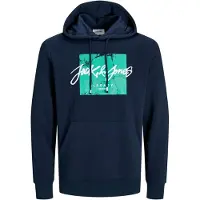 Jack & Jones Collegepaita 'JJTiley' laivastonsininen / turkoosi / valkoinen
