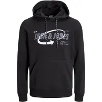 Jack & Jones Collegepaita 'JCOBlack' harmaa / musta / valkoinen