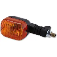 Highsider Smart Duc-tyylinen polttimomerkkivalo runko musta / linssi oranssi (1kpl), edessä oikea ja takana vasen