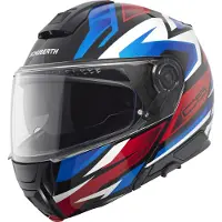 Schuberth C5 Zenith Flip-Up Kypärä Valkoinen/Sininen/Punainen unisex, size 63