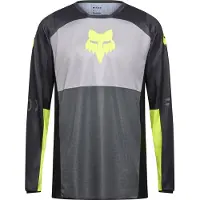 FOX 180 Flow MX-pusero Musta/Keltainen/Harmaa Miehet, size XL