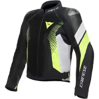 Dainese Super Rider 2 Absøluteshell Tekstiilitakit Musta/Valkoinen/Keltainen Miehet, size 48