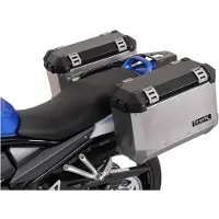 SW-Motech EVO -sivukannattimet - musta. Suzuki GSF650/650S/1200/1250,GSX650/1250F.