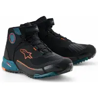 Alpinestars CR-X DS Lenkkarit Musta/Turkoosi/Neonoranssi Miehet, size 10