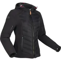 Segura Natcho 2 Lady -moottoripyörä softshelltakki Musta/Punainen Naiset, size 36