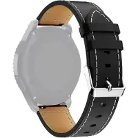 SKALO Ranneke nahkaa Amazfit T-Rex 3 Pro 48mm - Musta