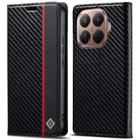 SKALO Xiaomi 15T Pro LC.IMEEKE Carbon Fiber Lompakkokotelo - Musta