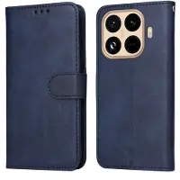 SKALO Xiaomi 15T Pro PU-nahka Lompakkokotelo - Sininen