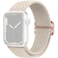 SKALO Punottu -ranneke Apple Watch Series 11 42mm - Valkoinen
