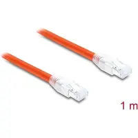 DeLOCK 81180, 1 m, Cat8.1, S/FTP (S-STP), RJ-45, RJ-45, Oranssi