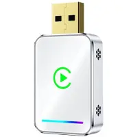 Zandona 2IN1 Wireless CarPlay Android Auto Box USB Adapter Dongle Plug Converts Wired Carplay to Wireless A