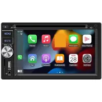 Zandona 6.2In for Android Auto Wired Phone 2Din Stereo Player with Disc DVD CD Mp5 Multimedia Carplay S4800 Car Radio