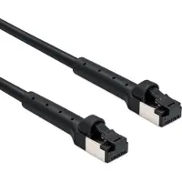 DeLOCK 80940, 1 m, Cat8.1, U/FTP (STP), RJ-45, RJ-45, Musta