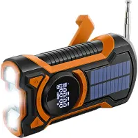 Just in Case 5000 mAh hätäradio aurinkopaneelilla
