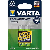 Varta – Ladattava Accu Power AA 2600mAh 2 kpl (5716101402)