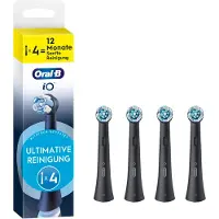 Oral-B iO Ultimate Clean -hammasharjan päät - musta - 4 kpl