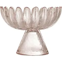 Bloomingville Nalu Pedestal Bowl Ø13 Cm - Tarjoiluvadit Lasi Rose - 82068719