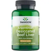 Swanson Health Argentiinalainen kuivattu naudanmaksa, 500 mg - 120 kapselia
