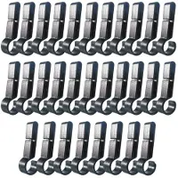 Jojomino Helmet Clips for Light Lamp Hard Hat Light Clips,Hardhat Accessory,Easily Mount Hook for Helmet,Cap Strap 100 Pcs