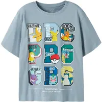 Name it Nkmjulio Pokemon Ss Nreg Top Noos Sky - Blue - 134-140