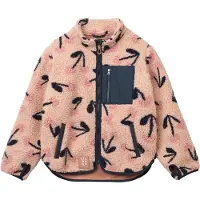 Liewood Fleecetakki - Teddy - Nolan - MEGA Cherry Heart/Rosey - - 1 v (80) - Fleecetakit