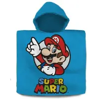 K-KIDS SUPER MARIO Kylpyponcho, puuvillaa, 60 x 120 cm