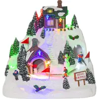 Star Micronics Trading Flamme Leaf 12,5 cm ruskea LED-pöytäkynttilä