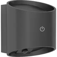 Eglo Tressanti oval 2,9W LED 3000K 280lm IP44 musta ladattava ulkoseinävalaisin