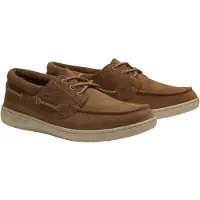 Timberland for man. TB0A6CXMEW11 Leather Nautic Shoes Portofino Pier brown (42), Beige, Flat, Laces, Casual