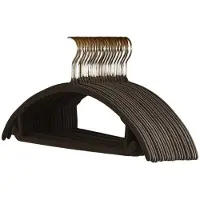 Hobby Hall Velvetti Liukumattomat Vaateripustimet, pilka