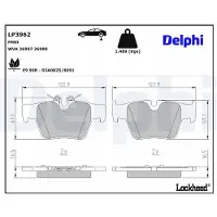 Delphi Jarrupalasarja (4kpl), levyjarru LP3962