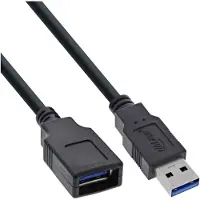 Intos InLine 2.0 m USB 3.0 A - A jatkokaapeli