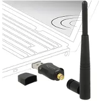 DeLOCK – Wireless USB network card, external antenna, 802.11ac, black (12462)