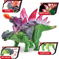 Zuru Valo-ja äänitehosteilla Varustettu Stegosaurus-dinosaurushahmo 37x23x11 Cm