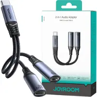 JOYROOM Audiosovitin 2-in-1 SY-C03 Type-C - Dual Type-C (musta)