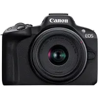 Canon EOS R50 peilitön vloggauskamera (musta) w/RF-S18-45mm F4.5-6.
