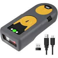 Inateck BCST-42 Yellow 1D/2D Barcode Scanner,Bluetooth 2,4G (BCST-42_YELLOW)