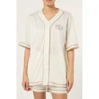 FILA Paita 'VILLANOVA oversized mesh baseball shirt' offwhite